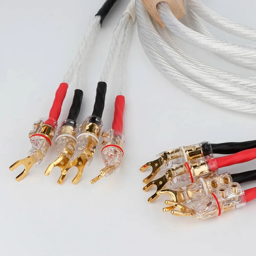 كابل مكبر الصوت HiFi Odin2 كابلات مكبر الصوت المرجعية مع قابس الموز من النوع Z المطلي بالذهب/كابل مكبر الصوت Y Spade Plug
