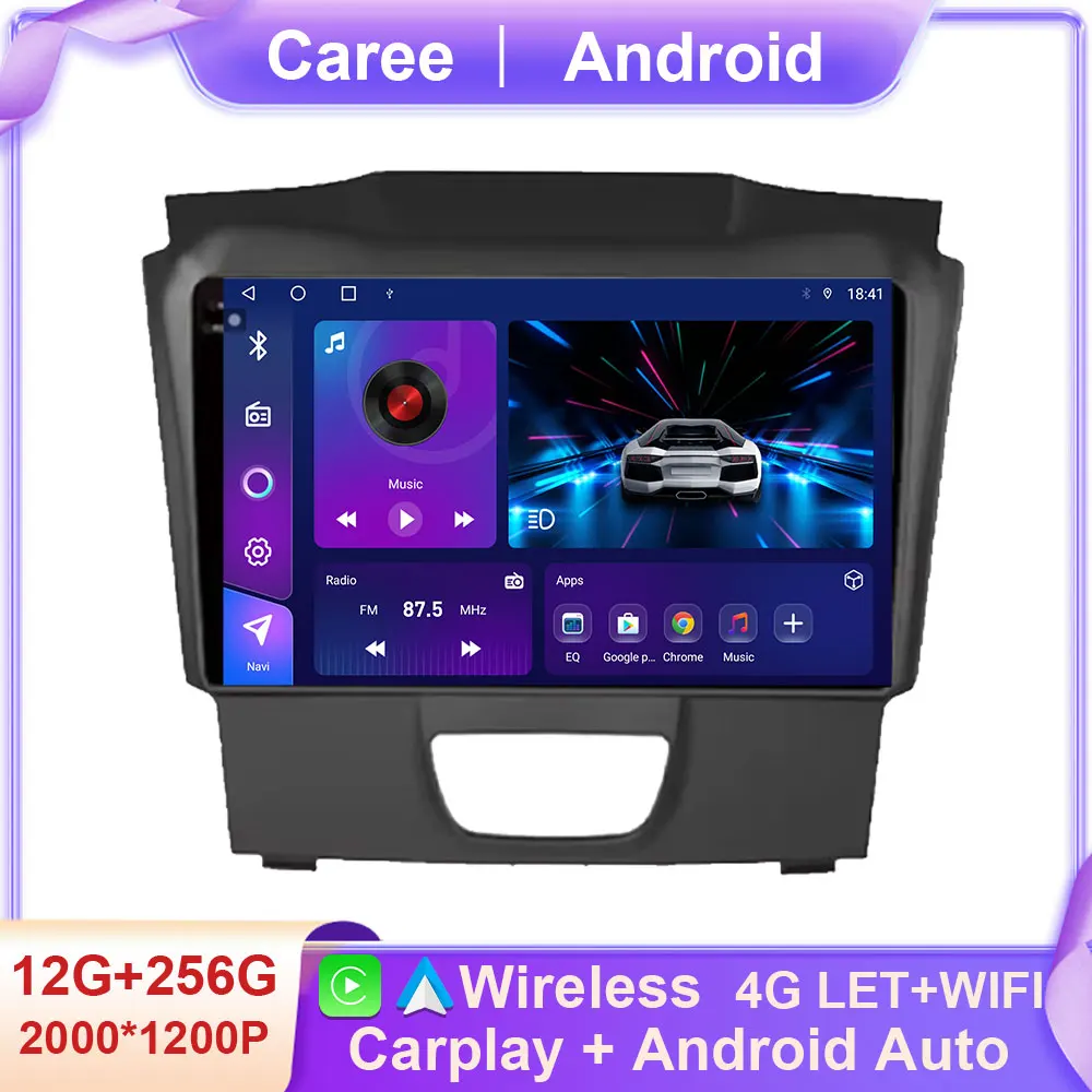 

Android 14 For Isuzu D-MAX DMAX Chevrolet TrailBlazer S-10 2015-2018 High-performance Player GPS Navigation WIFI 4G No 2 din din