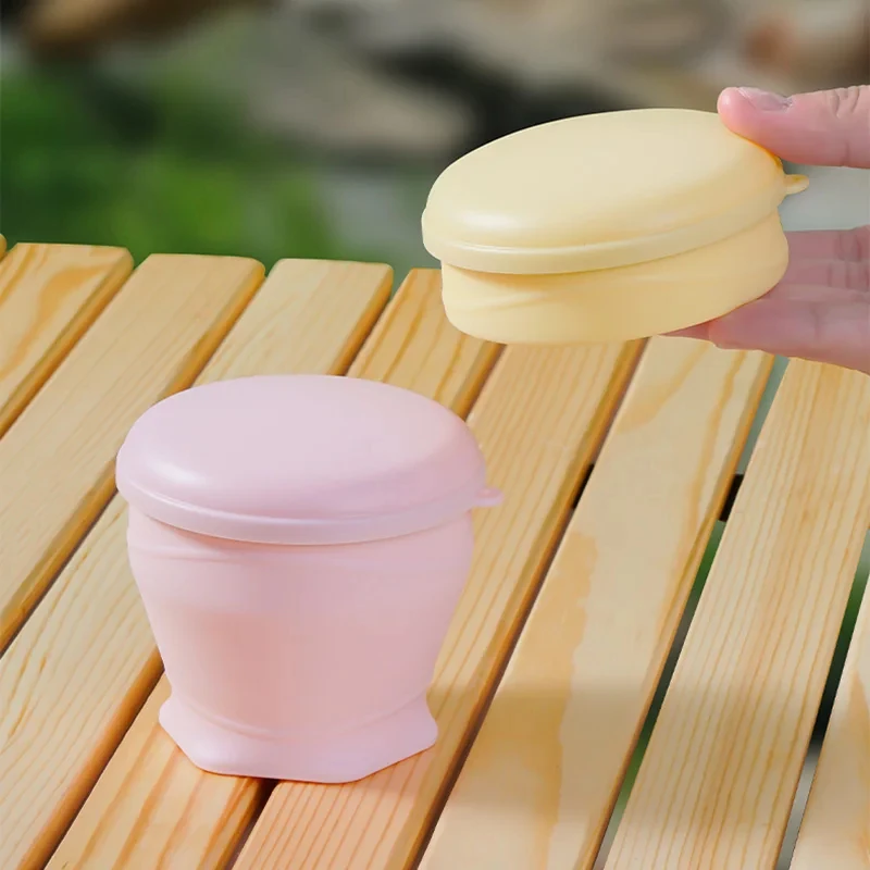 Portable Collapsible Silicone Water Cup Leak-Proof BPA Free Travel Folding Mug for Camping Hiking Gym