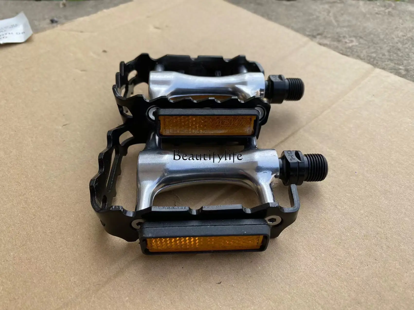 Pedal sepeda paduan aluminium 199A, Pedal bola baja sangat ringan, sepeda jalan sepeda lipat Motocross