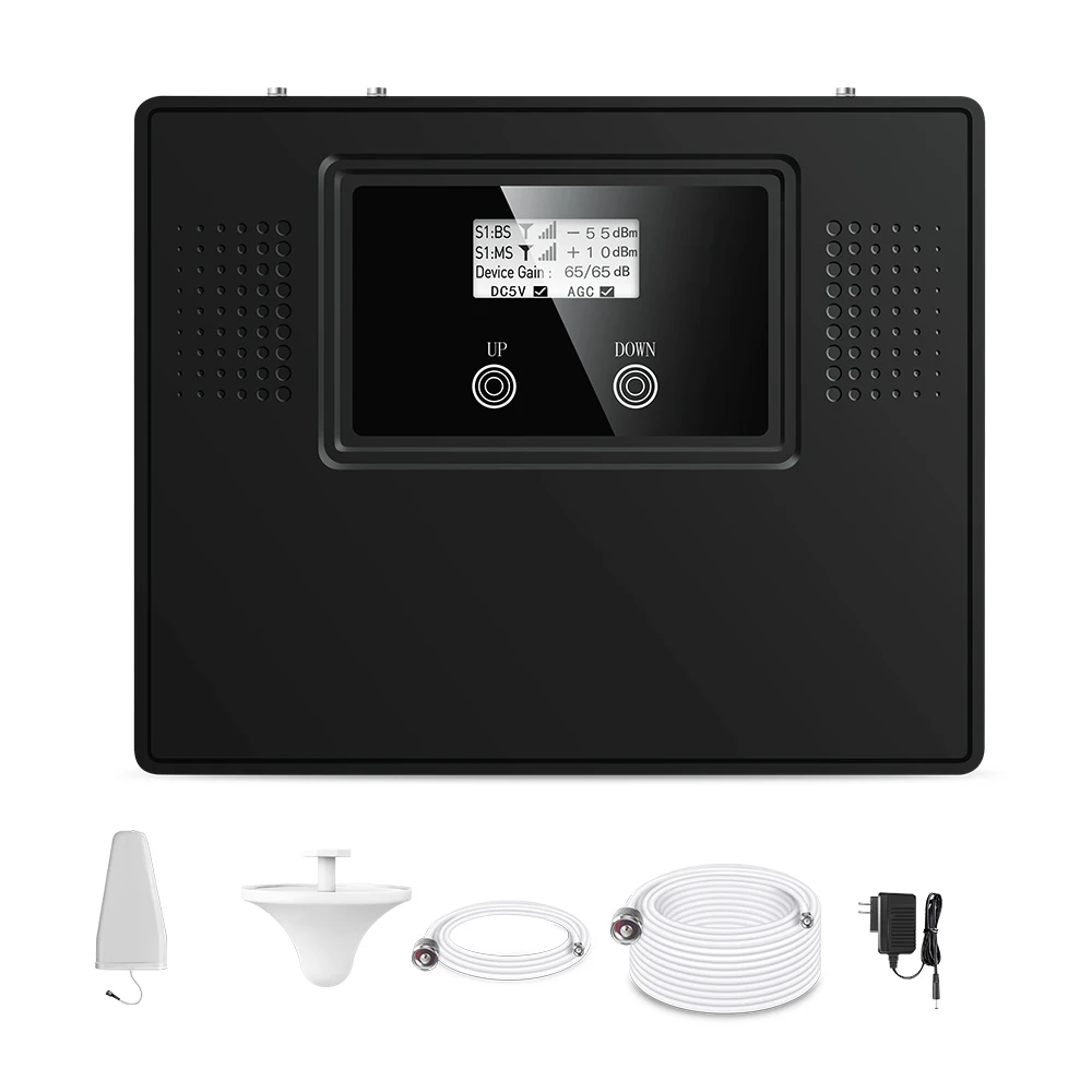 

Усилитель 1800 МГц, 70 дБ, 23 дБм, B3, B41, AGC, ALC, повторитель сигнала мобильного телефона 2G, 4G, бустер сигнала мобильного телефона