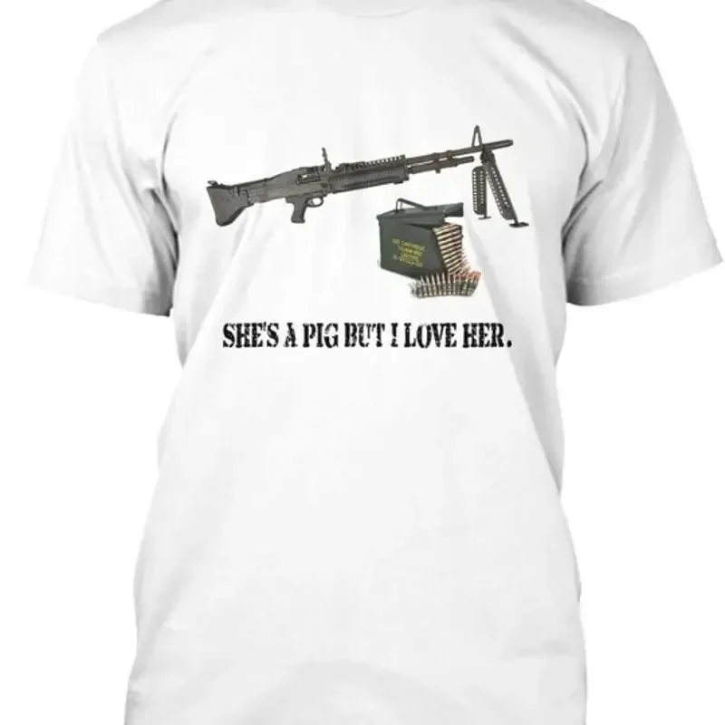 M 60 A K Pig Shes But I Love Her T Shirt Made In Usa Size S To 5Xl
