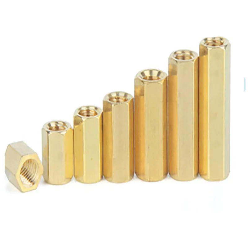 M2 M2.5 M3 M4 M5 Brass Hex Male Female Standoff Pillar Stud Mount Spacer Hexagon PCB Motherboard Hollow Bolt Screw image 6
