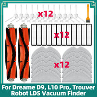 Fit For Dreame D9, L10 Pro, Trouver Robot LDS Vacuum Finder Roller Side Brush Filter Mop Accessories Part