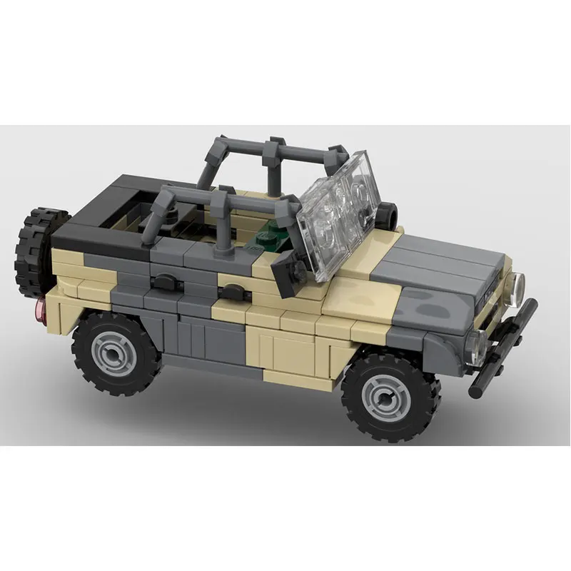 

Camouflage Off-Road Vehicle Outdoor Model Small Particle Building Block Toy Gift Set 247pcs
