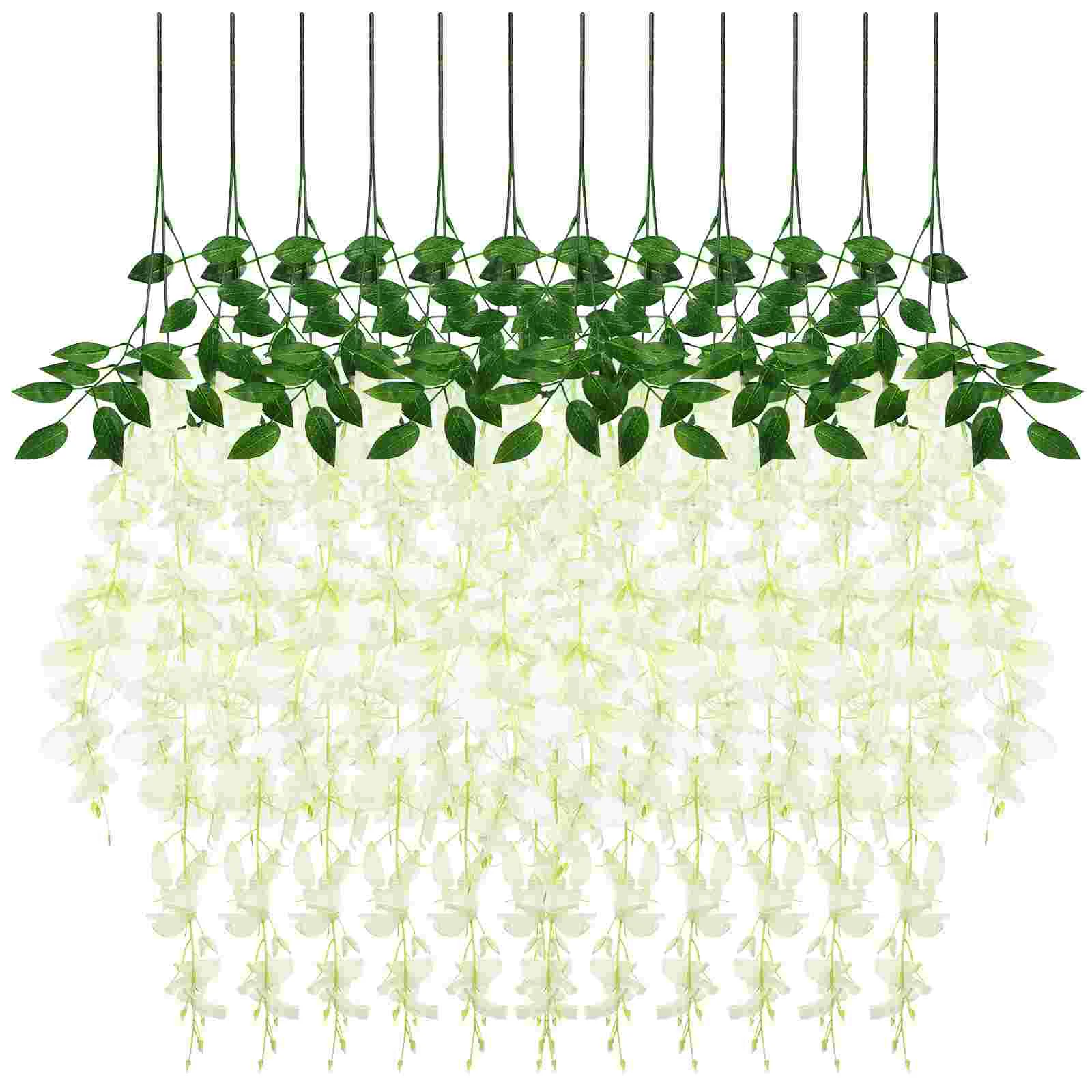 

Home Decor Plant Flower for Wedding Decoration Fake Wisteria Simulation Artificial Flowers Garland Decorative Hanging