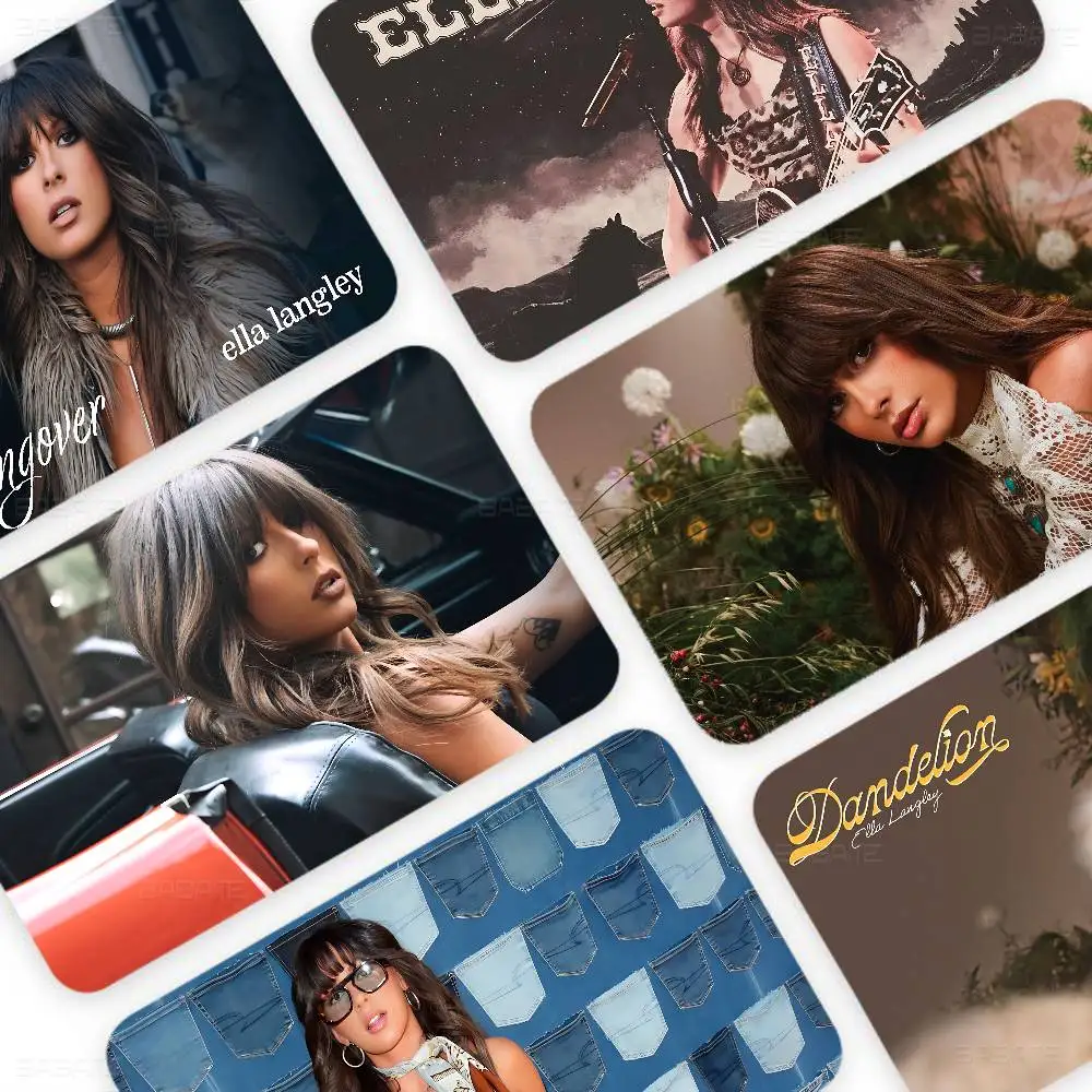 Country Singer E-Ella L-Langley Anmie Sticker Film Skin Cover for Credit Card Debit Bank Card Front