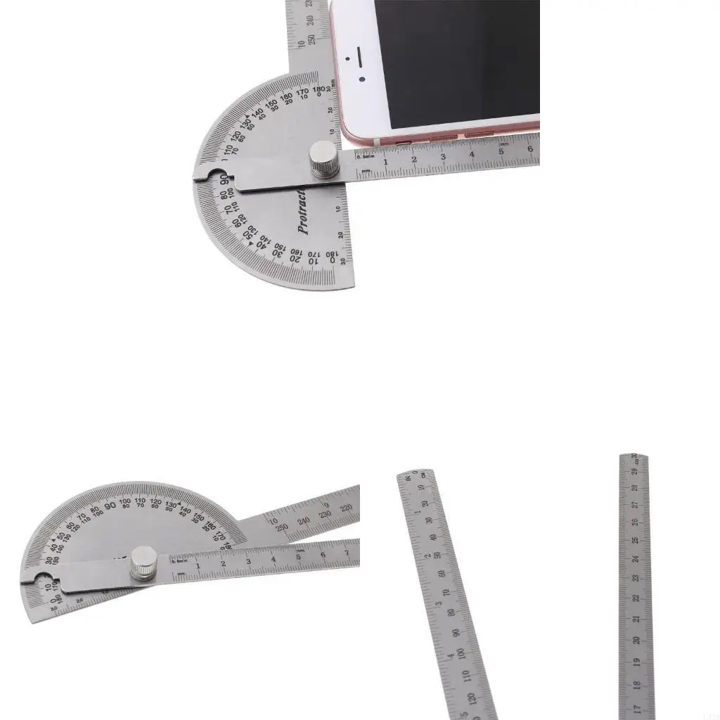 L43A DIY Universal Ruler Vernier Bevel Protractor Ruler Gauges Ruler Tool