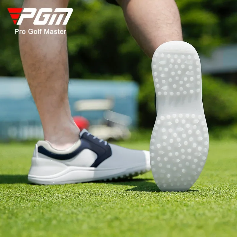 PGM Male Super Waterproof Golf Sneakers Anti-skid Golf Shoes Men Casual Sports Shoes Ultra-light Training Footwear Soft Midsole