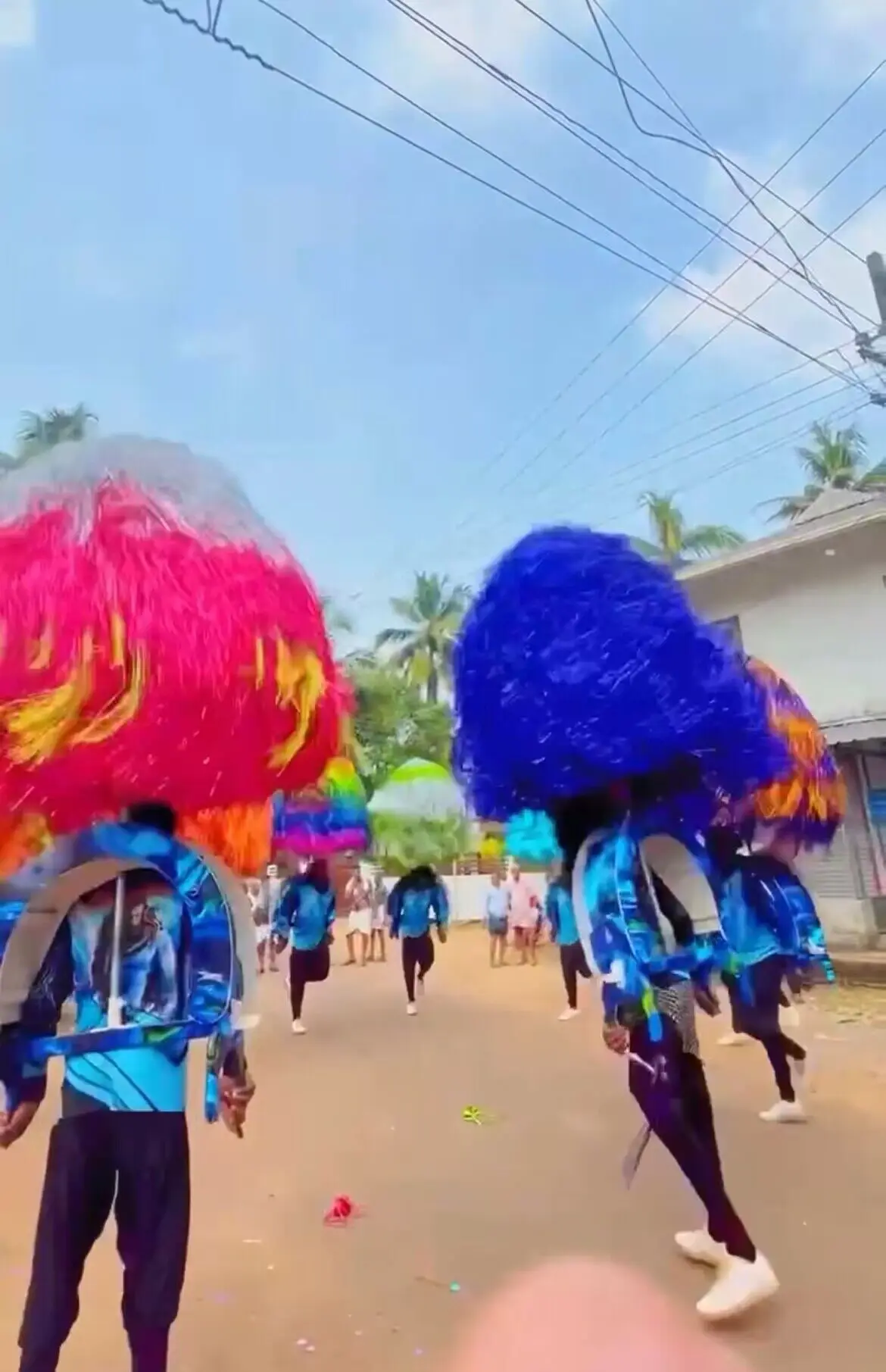 Parque Folk Dance Umbrella, Borla longa, Luxo Dance Wear, Fantasia Show