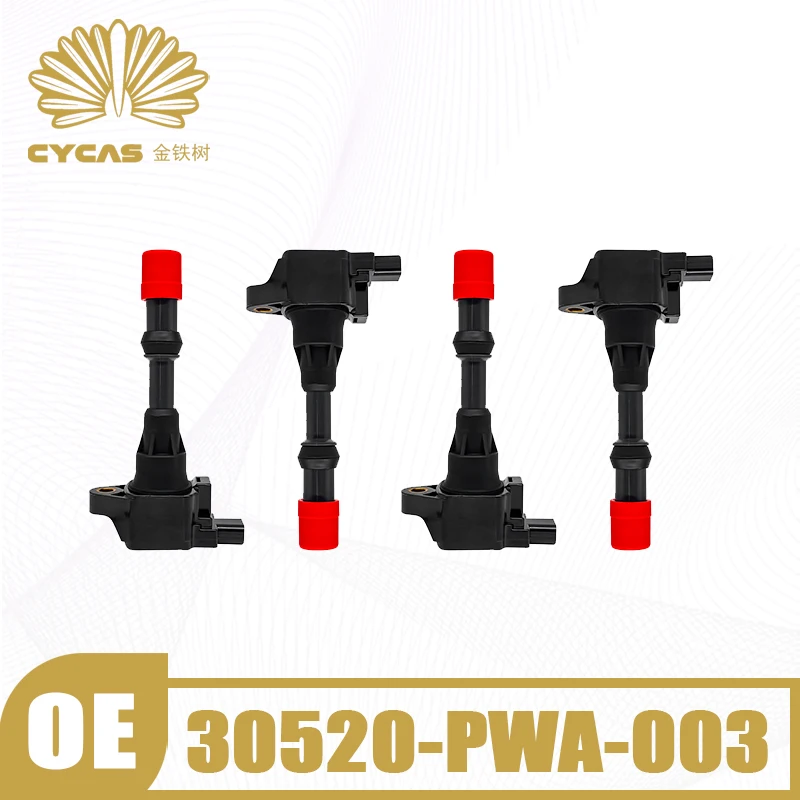 

4PCS CYCAS New High Quality Ignition Coil 30520-PWA-003 For Honda FIT CIVIC Jazz CITY Car Replacement Auto Accessories