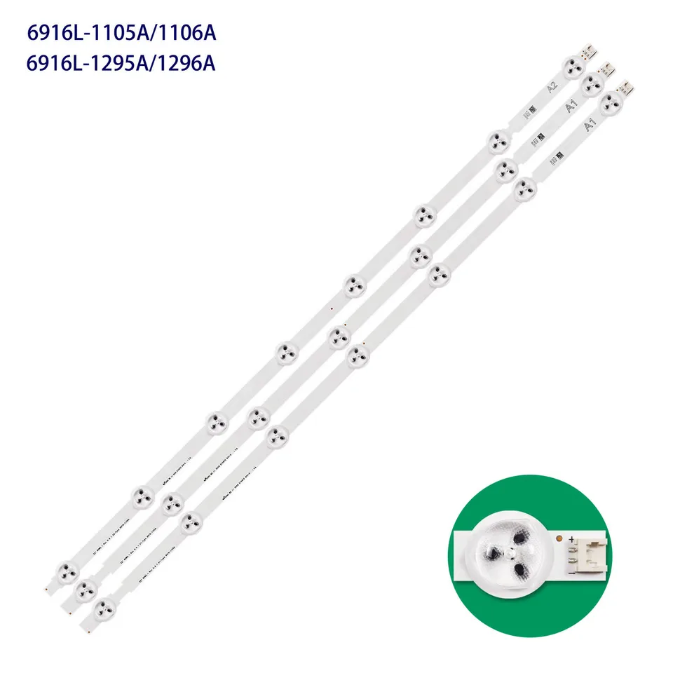 LED Backlight Strip 6916L-1295A 1296A 32LN545B 32LN5310 32LN5100