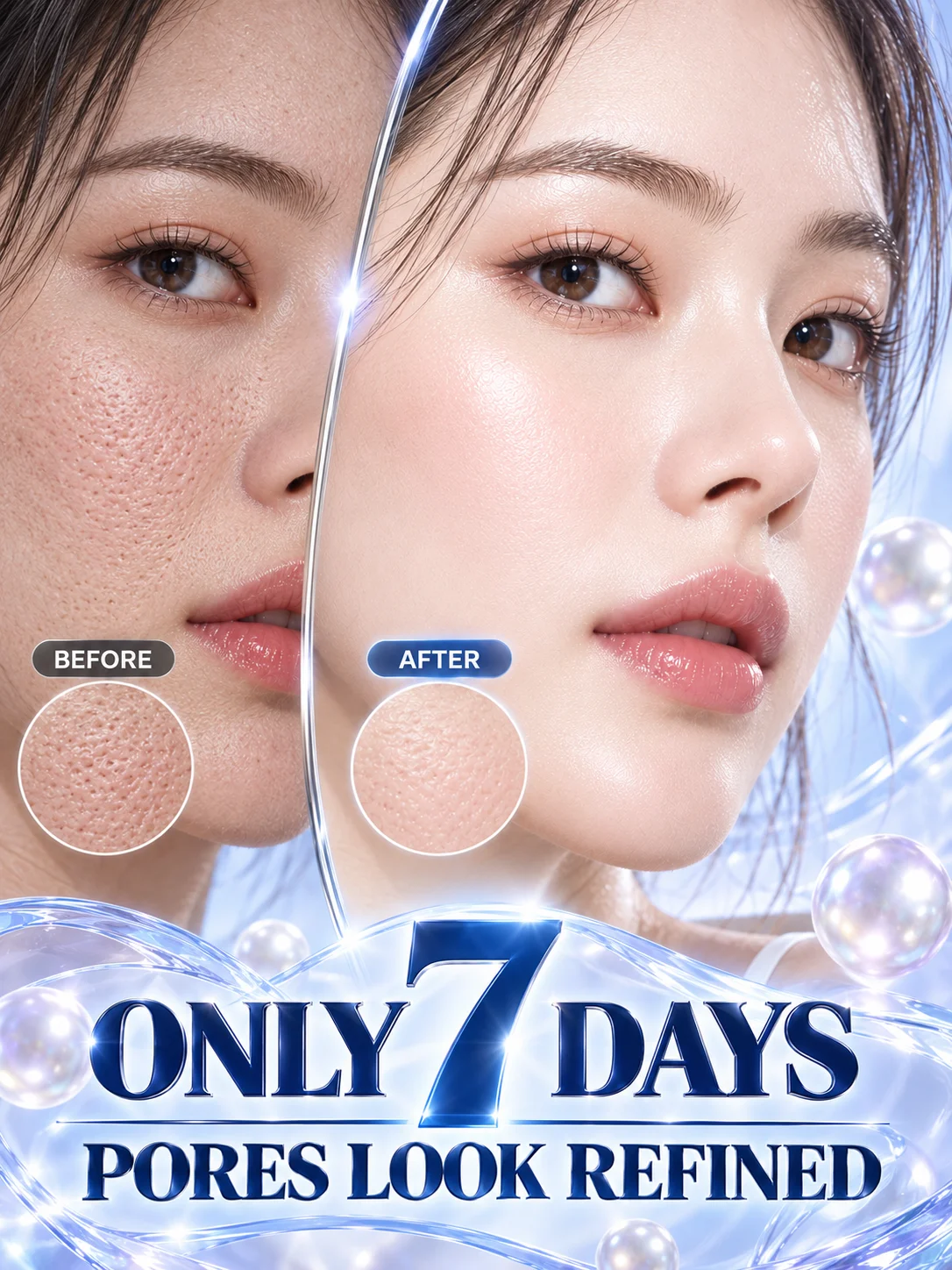 Makeup No Longer Settles into Every Tiny Dot Daily Facial Beauty Care