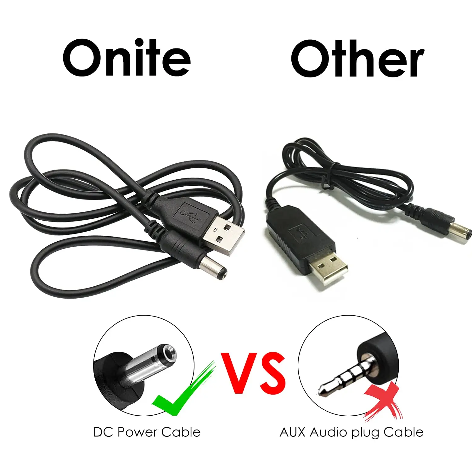 USB to DC Power Cable for Router Fan Speaker USB to DC 3.5mm Jack 5V to 12V Charging Cable Power Cord Plug Connector Adapter