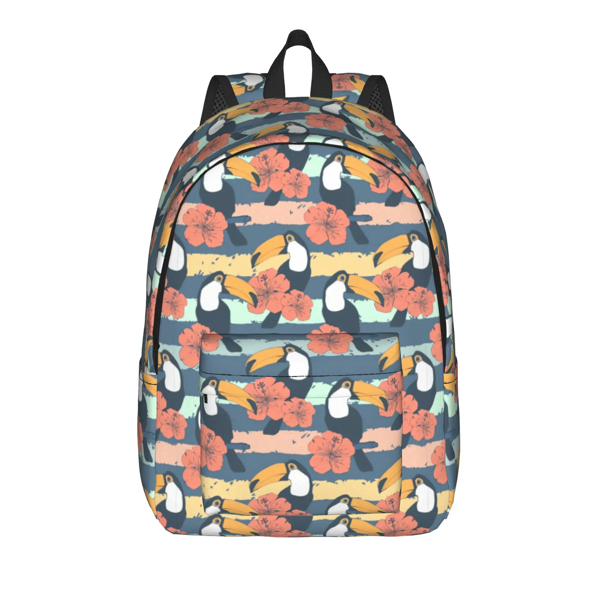 Tropical Toucan   (1) Backpack  Cycling Backpacks Female Stylish School Bags Designer Lightweight Rucksack