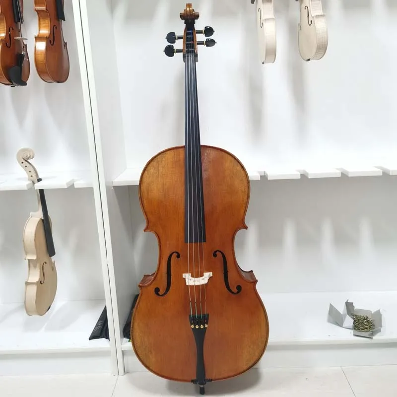 

Wholesale professional natural flamed handmade cello with lowest price