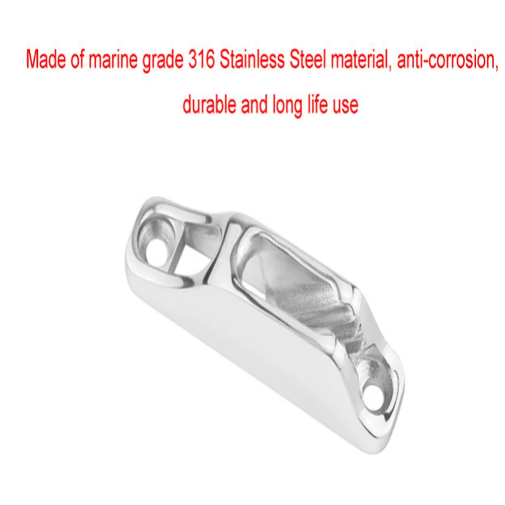 Neue 316 Edelstahl Boot Clam Cleat Seil Cleat Marmelade Cleat Line Cleat Marine Teile Hardware Segel Kajak Marine Zubehör