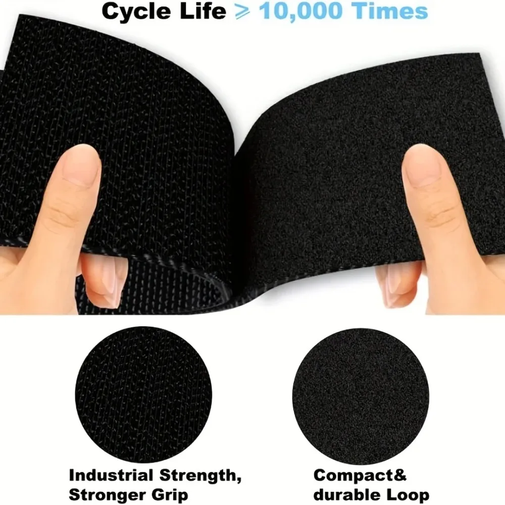 재사용 가능한 익스텐션 코드 정리함 케이블 타이, 튼튼한 보관 스트랩, 호스 보관 액세서리... - 1