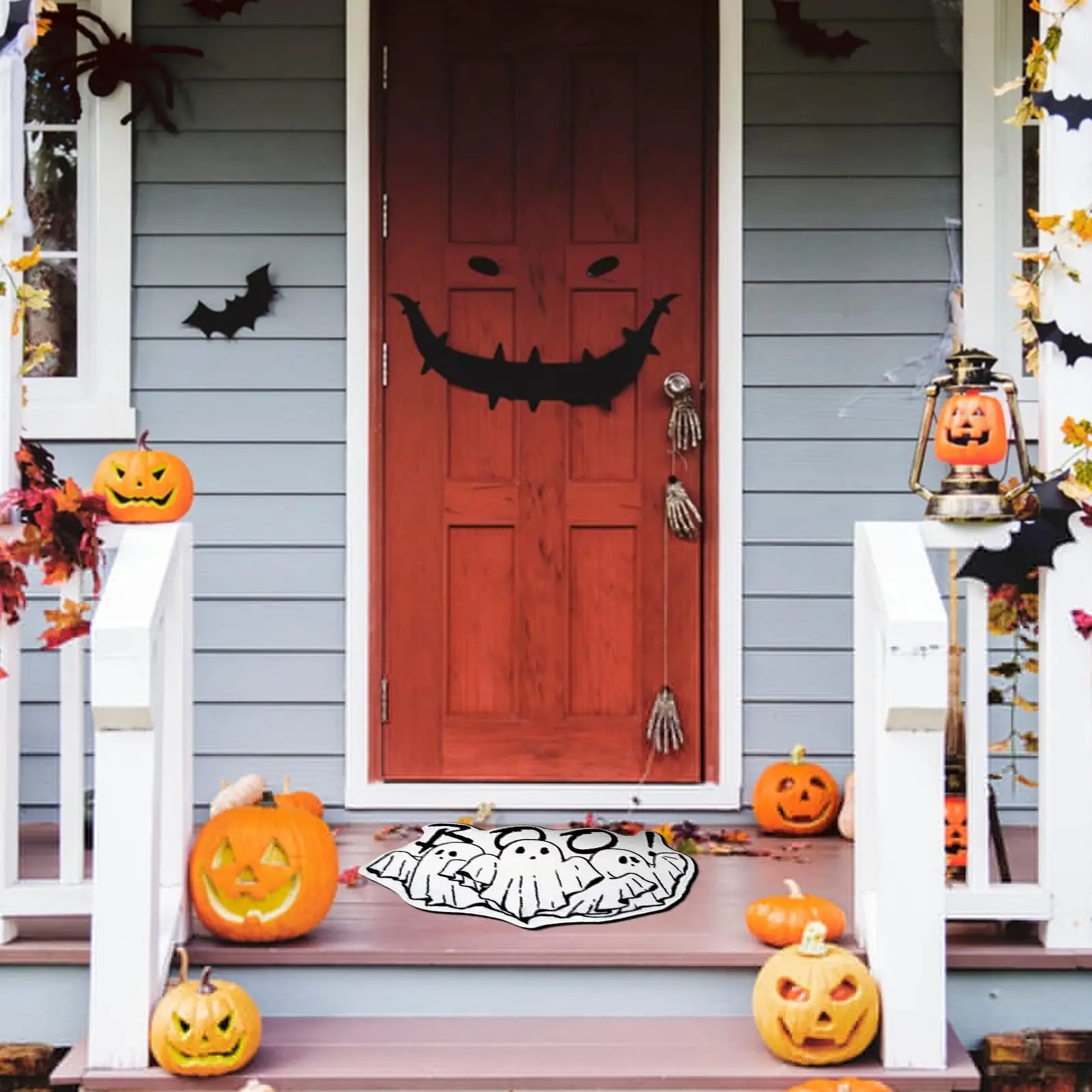Halloween Carpet Bathroom Floor Mats Rug Soft 35x23Inch Super Absorbent Pad For Protection Elderly Stability Home Safety Child