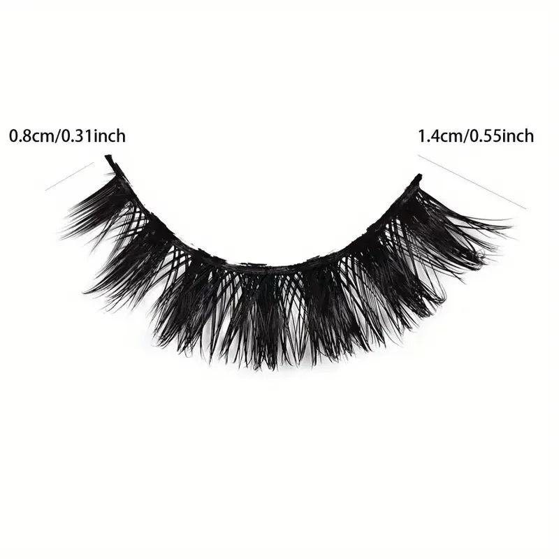 5 pairs of DD curled 3D cat eyes reusable fluffy false eyelashes for eye makeup natural eyelashes