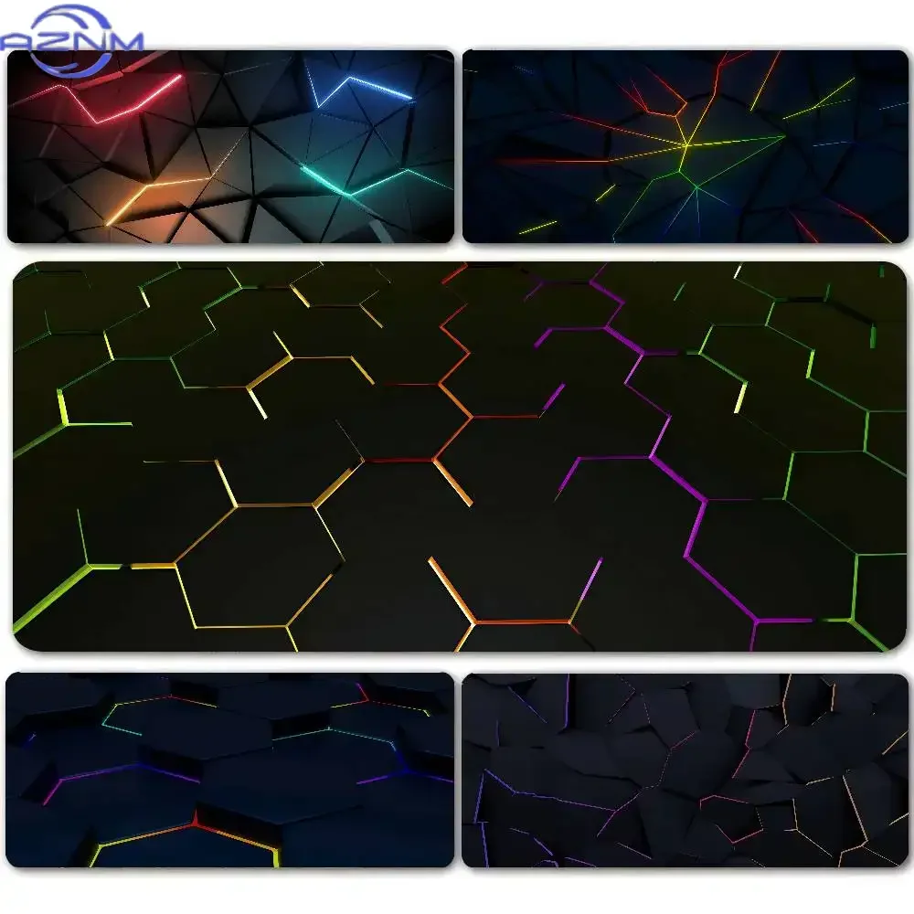 Geometric Pattern Mouse Pad Gamer Mouse Pads Laptop Keyboard Mausepad XXL Large Mousepad Gaming Rubber Non-slip Office Desk Mats