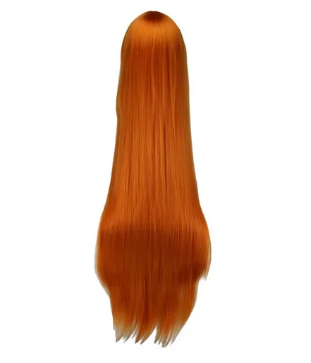 100 Cm Anime Asuka Orange Cosplay Wig For Full Long Straight Heat Resistant Synthetic Hair Women Wigs Peruca Pelucas