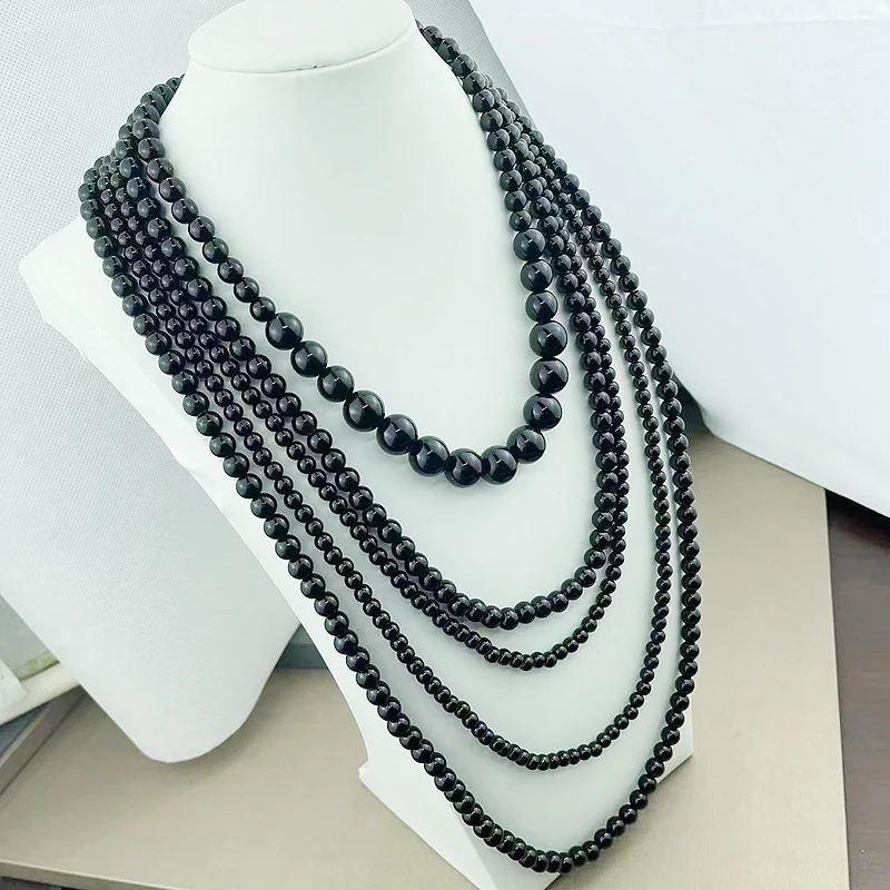 fnaf 2 rupee item 5 Rope Long Necklace White Beads Pearl Necklace Sweater Women Demon Slayer Airtag  Fine Quality Wholesale