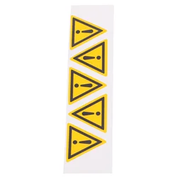 Danger Exclamation Mark Self Adhesive Warning Sign Signs Sticker Triangle for Stickers