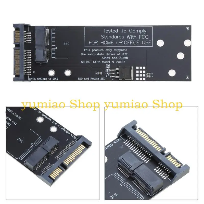 

Карта адаптера SSD-SATA 587B для A1465 A1466 2012, сменная карта SSD для ноутбука, конвертер расширения емкости хранилища