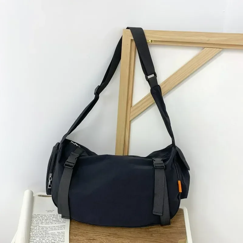 

Sewing Thread Solid Large Capacity Bags Casual Interior Compartment 2024 New Bags for Women Zipper Nylon Women's Crossbody Bag