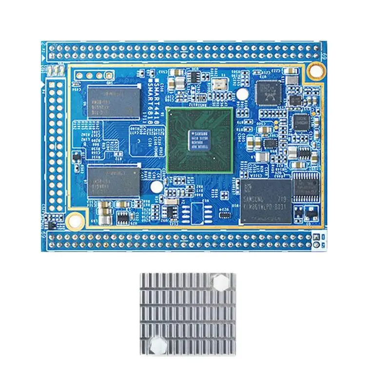 New!smart4418 Core Board+heat Sink S5p4418 Quad Core 1+8g Emmc Gigabit Lan Open Source Android 7.0/ubuntu/openwrt Core Board