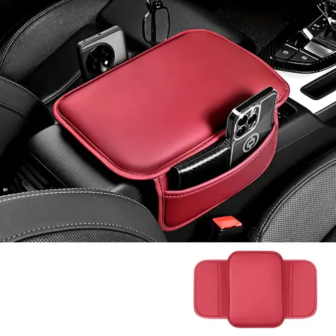 For Lada Xray Vesta Granta Kalina Niva Largus  Car Armrest Box Pad Leather Cushion Storage Bag Elbow Height Support Accessories