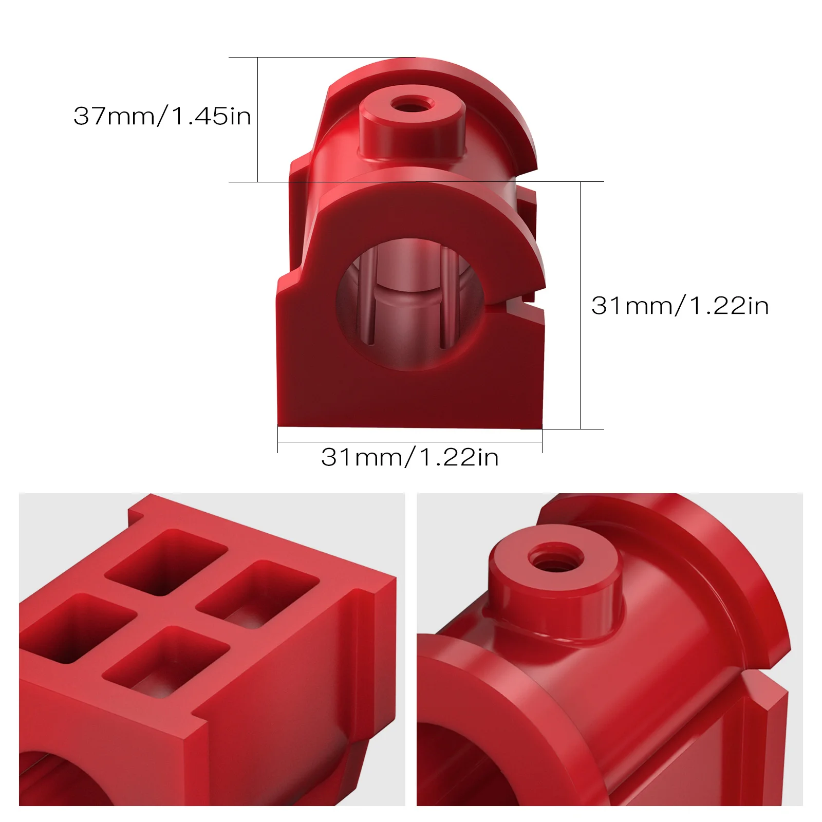 NICECNC For Can Am Maverick X3 Turbo Stabilizer Front Anti Roll Sway Bar Bushing For Canam Maverick X3 MAX R UTV Accessories