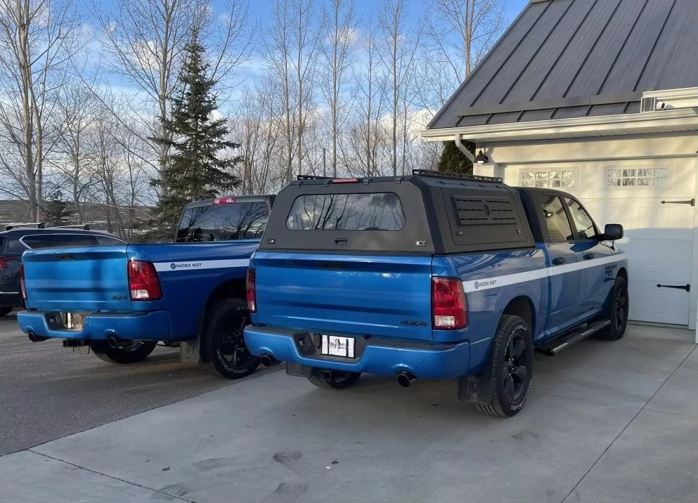 مظلة صلبة مخصصة مقاومة للماء لـ Ram 1500 Crew Cab 5.7ft 2019 Topper شاحنة تخييم مضادة للصدأ