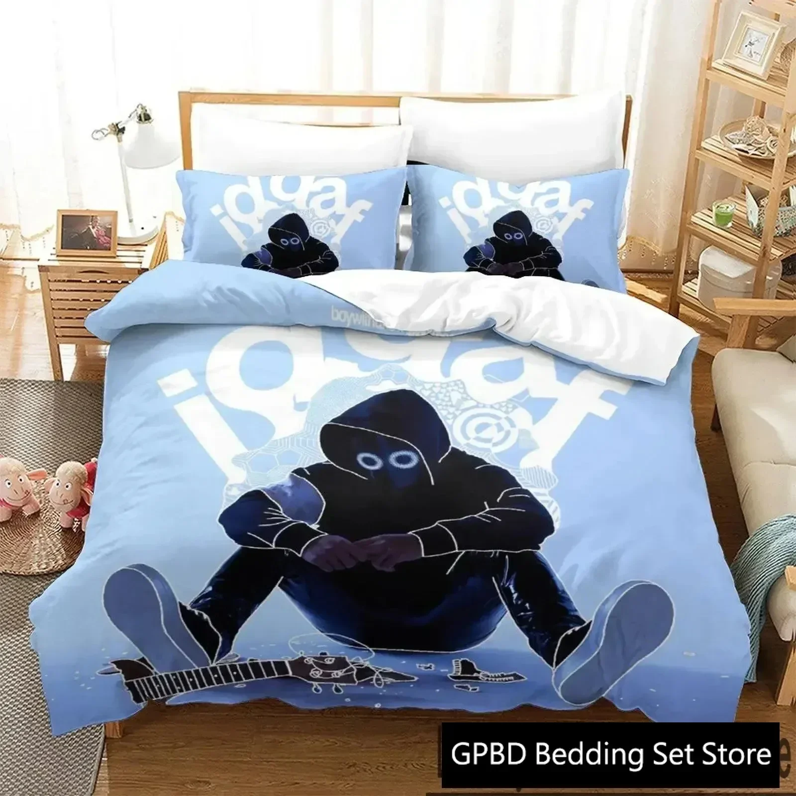 

3D Print Boywithuke Bedding Set Boys Girls Twin Queen King Size Duvet Cover Pillowcase Bed boys Adult Home Textileextile
