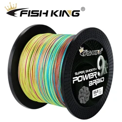 FISH KING 500M 300M PE Braided Fishing Line 9 Strand 20-100LB Multifilament Fishing Line for Carp Fishing Wire