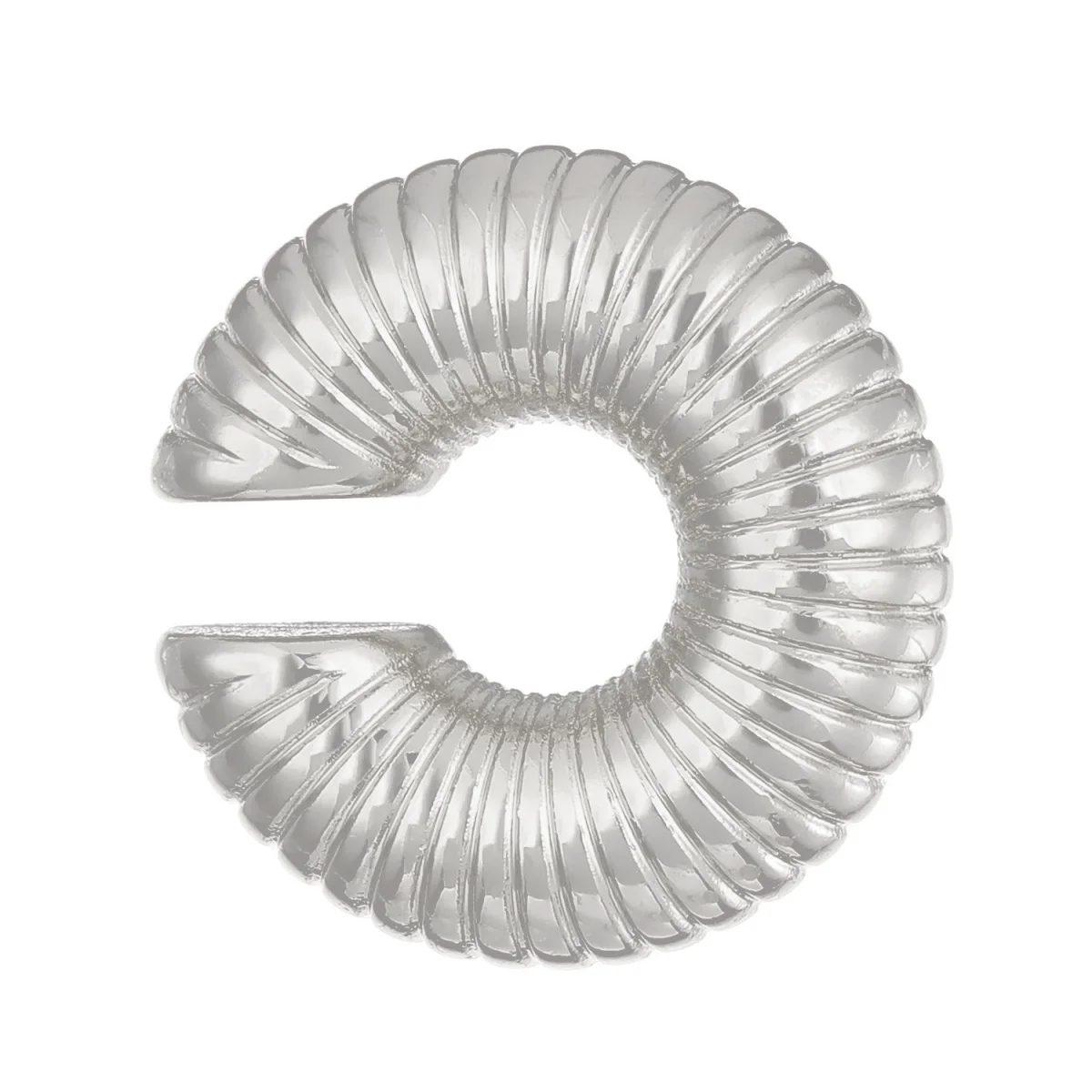 4 Stück/Set Street-Style, klobige, gehämmerte, verdrehte C-förmige Ohrklemmen, Ohrringe für Damen und Herren, ohne Ohrlöcher, glatte Ohrclips, Punk-Schmuck – Detail 22