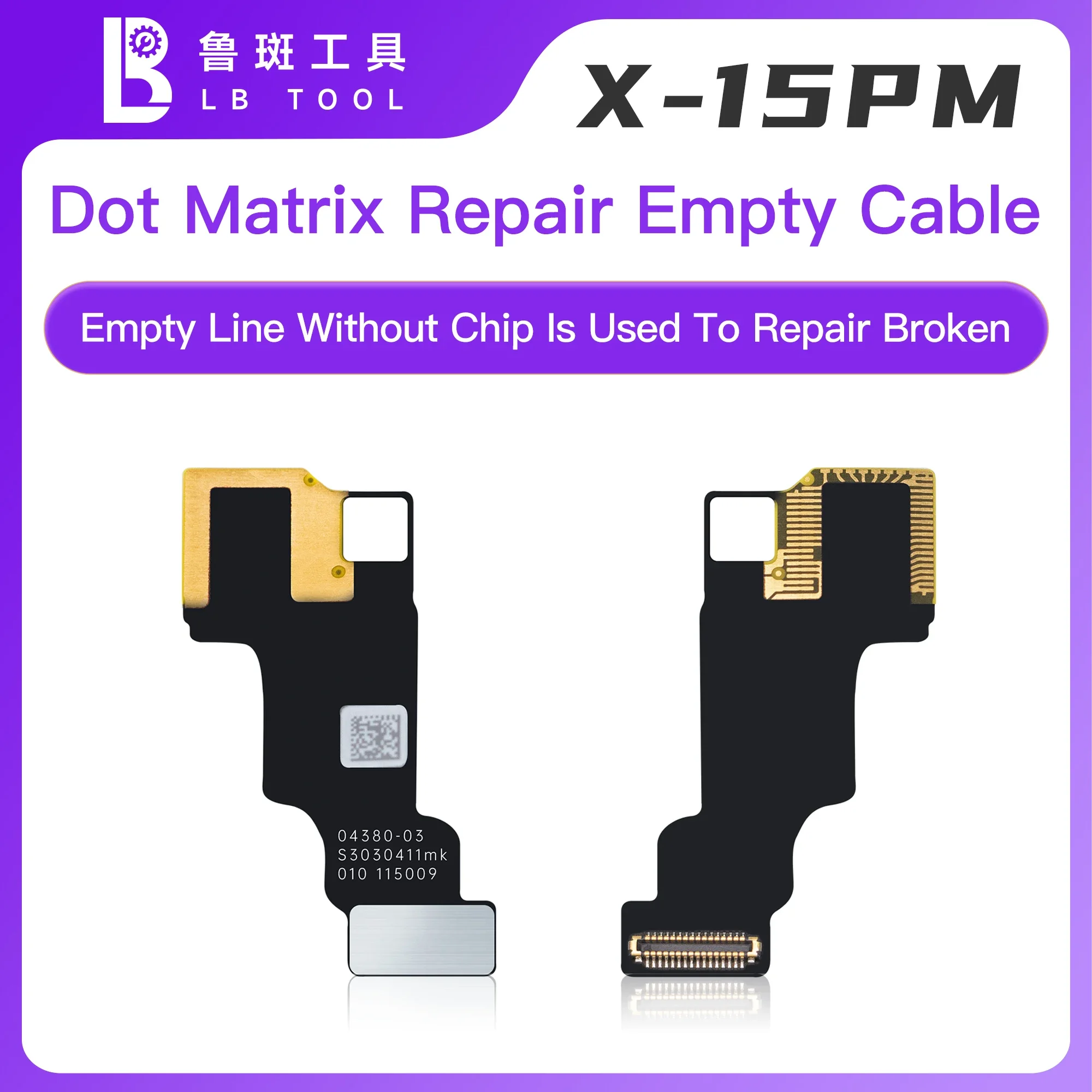 Luban Dot Matrix Cable Empty Line Without Chip Is Used To Repair Broken iPhone X XS XR 11 12 13 14 15 Pro Max Face ID Dot Matrix