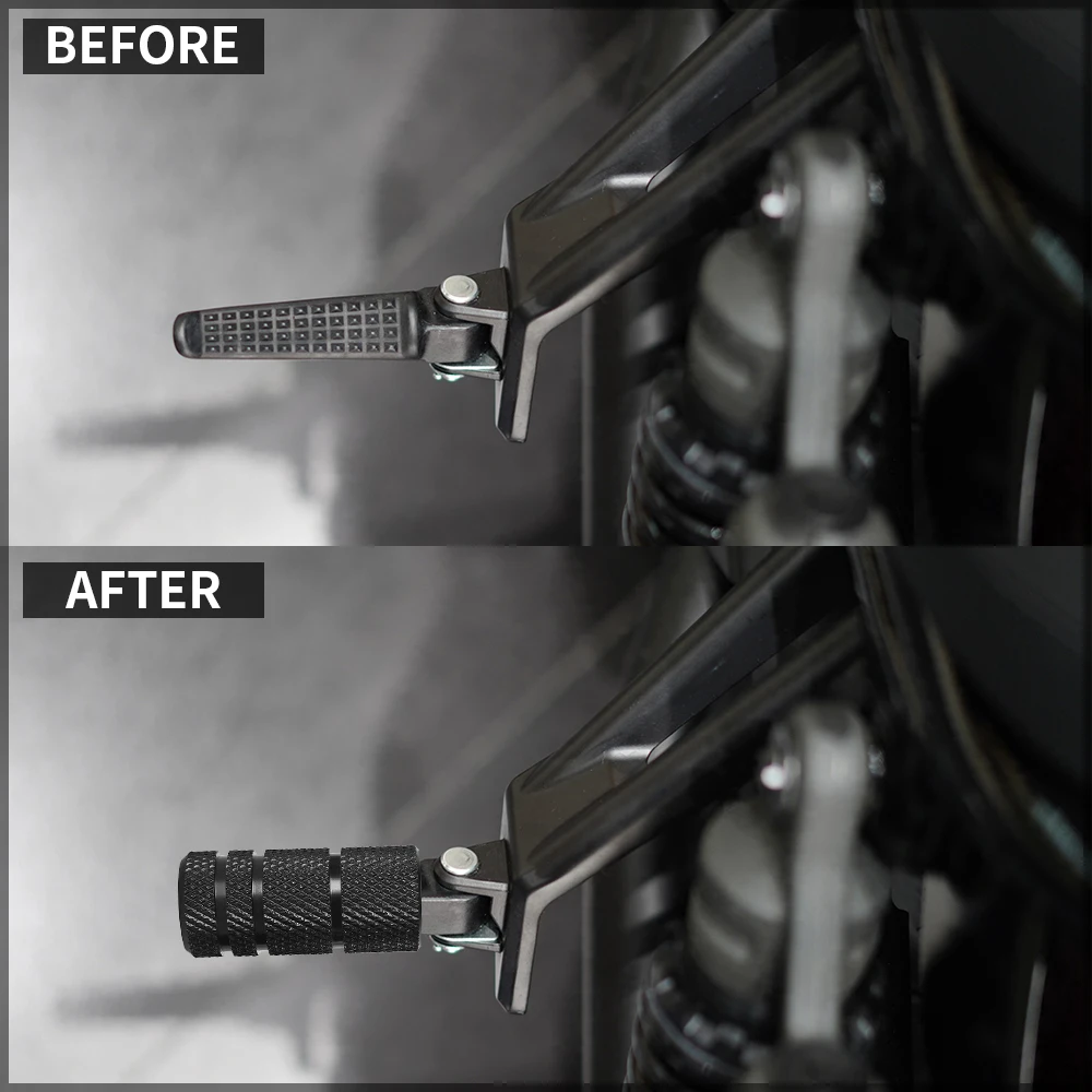 الركاب الخلفي أكبر أوتاد القدم أوتاد مسند القدمين الدواسات لهوندا المتمردين CMX 300 500 1100 2017-2025 CL 250 300 500 2022-2025 #3