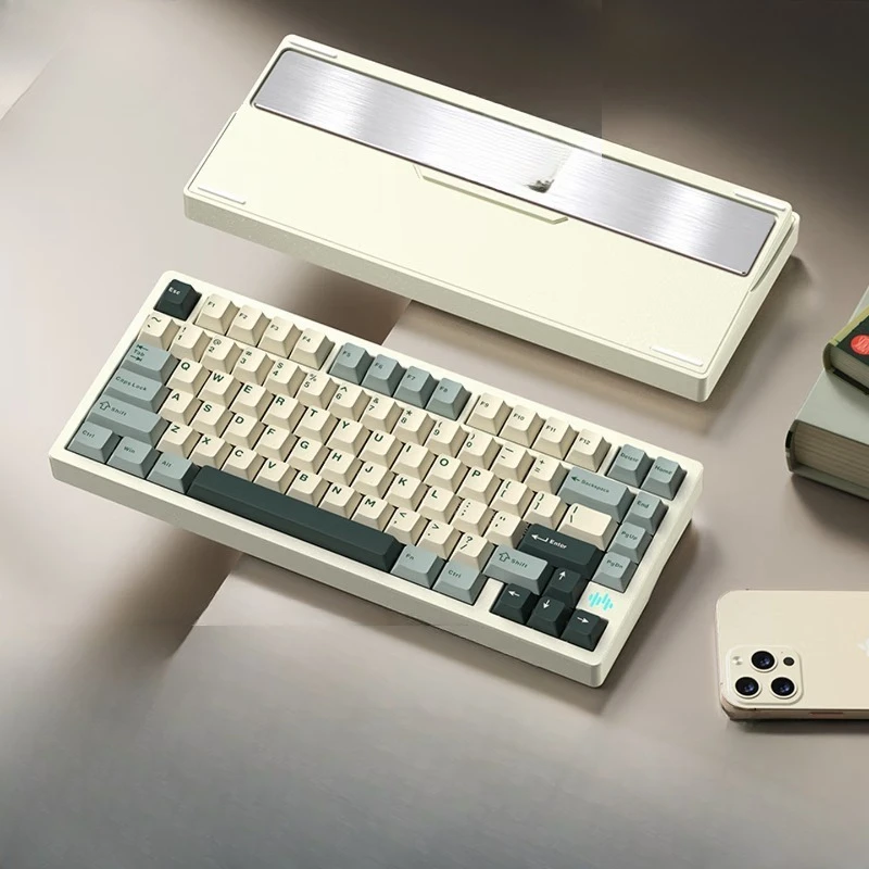 Customized mechanical keyboard three-mode wired 2.4g Bluetooth quick-release structure peripheral hot-swappable
