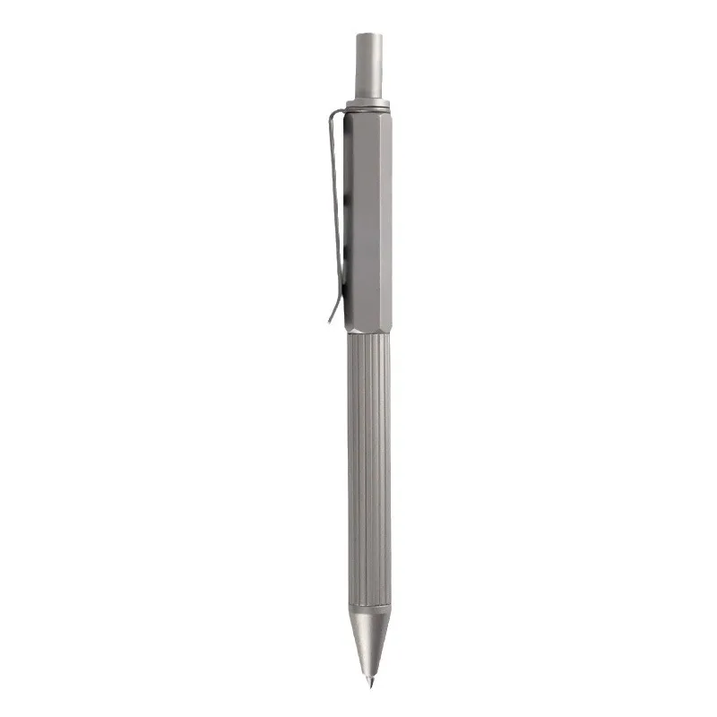 titanium-alloy-gen-pens-lightweight-durable-smooth-bock-nib-edc-pocket-pen-black-07mm-premium-gift-box-free-shipping