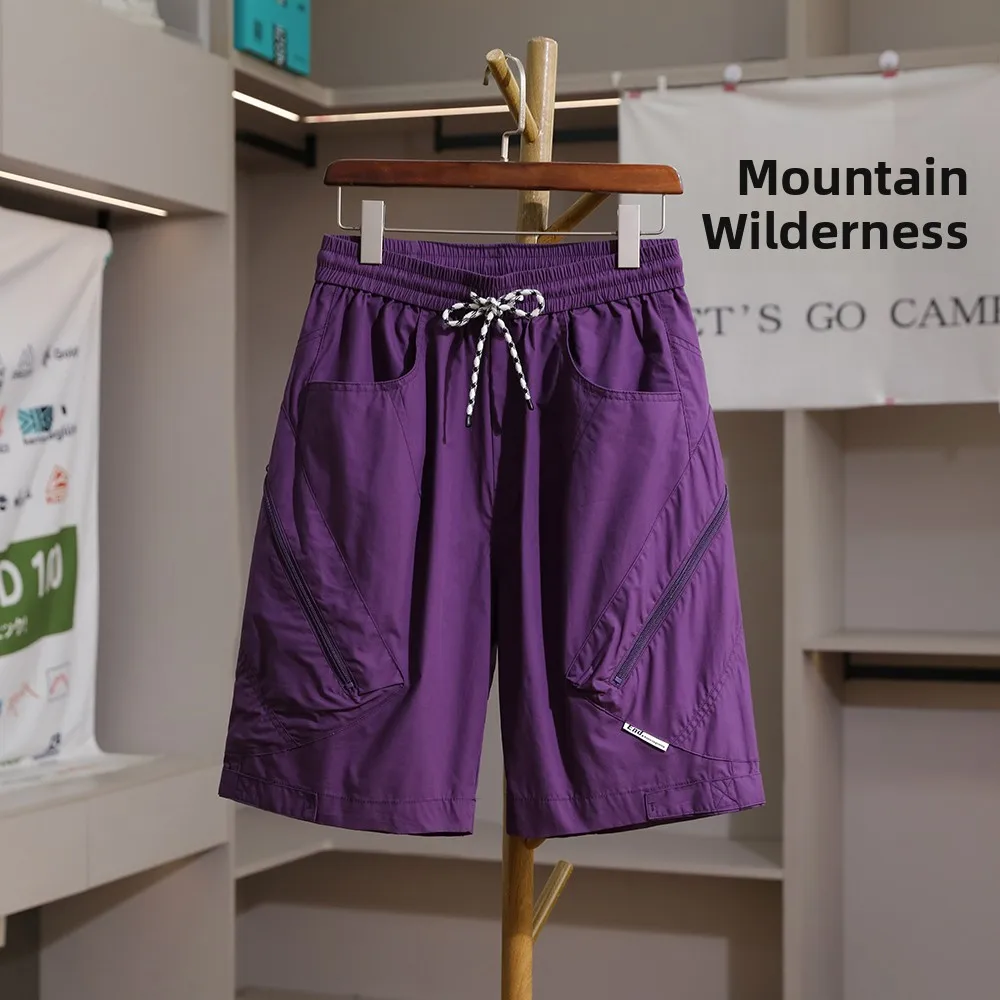

Casual Cotton Shorts Men's Summer Workwear Pants Large Pocket Washed Five-Point Shorts Fashionable Outdoor City Commute Shorts