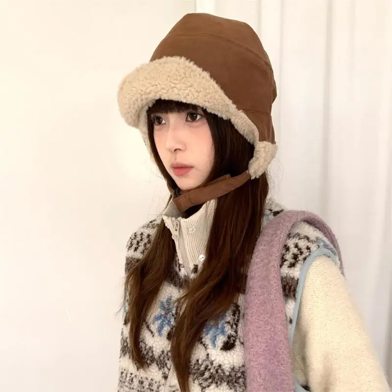 Practical Thermally Insulated Outdoor Caps Full Ear Coverage Winter Hat For Hiking Commuting Snow Sports Y08E