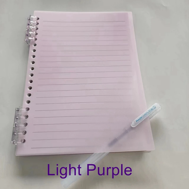 10 TEILE/LOS ReadStar A4 B5 A5 30/26/20 Löcher 9,5mm Pitch Matte PVC Lose Blatt Gesicht Bindung Abdeckung Farbe kunststoff Buch Abdeckung Gesicht – Detail 13