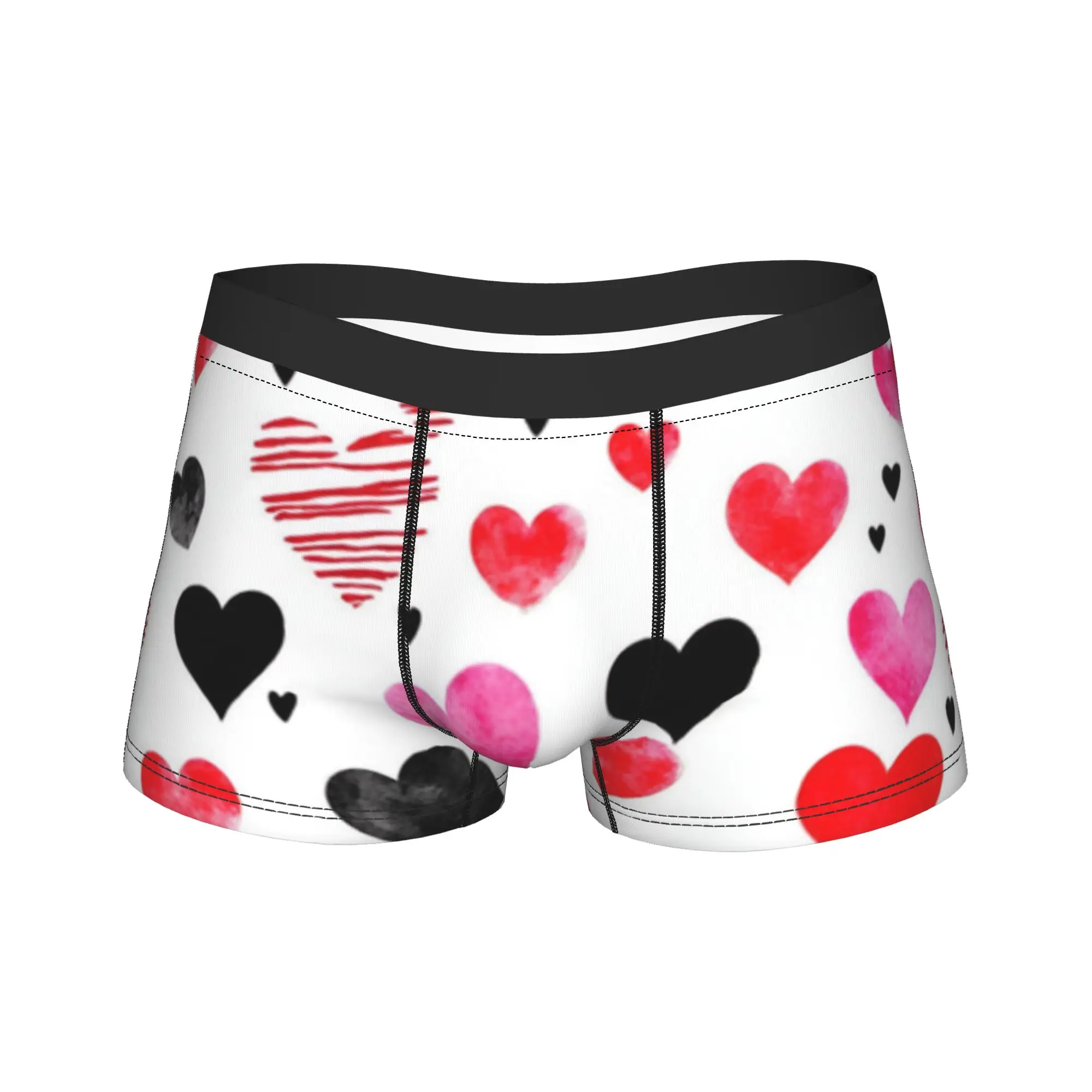 Red Heart Love Heart boyfriend Boxers Gag Gift For Men Amazing Underwear  Boxer Shorts
