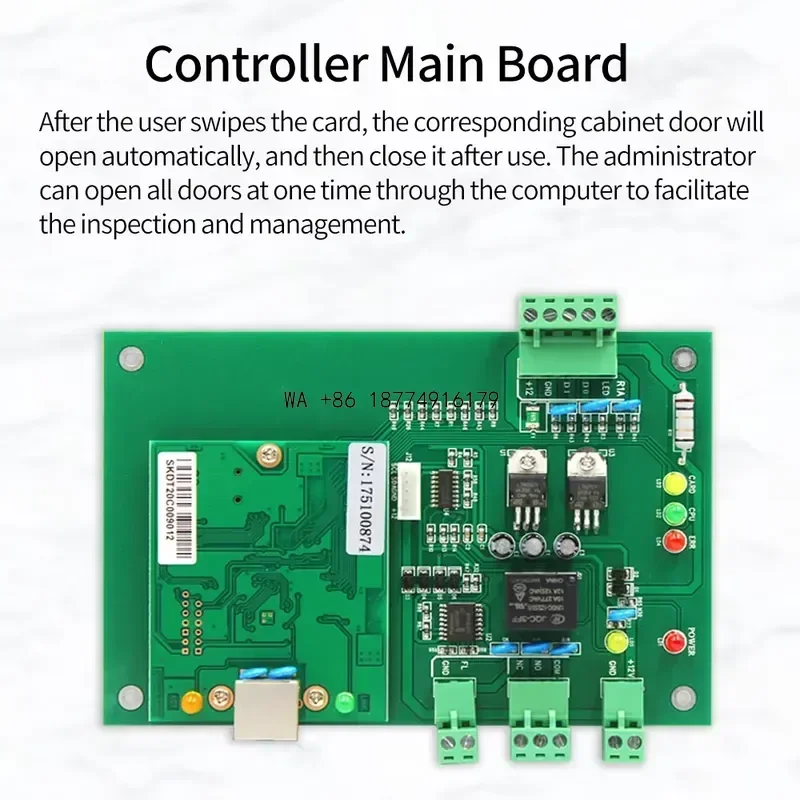 wmwmnu TCP/IP 40 Floors Elevator Access Control Board Lift Wiegand Controller Cabinet Locker Controler Panel Kit Set Unlock