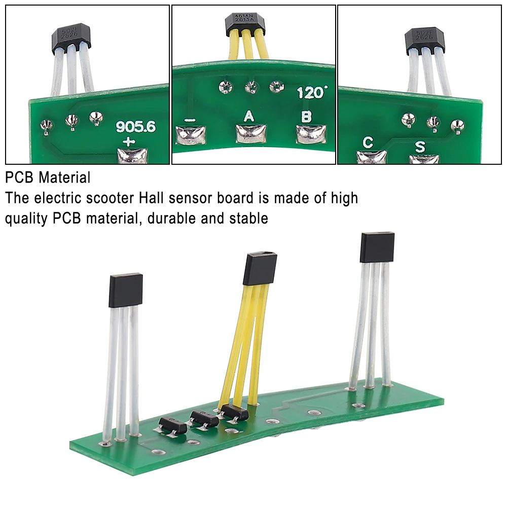 Elektrische Roller Motor Hall Sensor für Xiaomi 4/4Pro Kickscooter Vorderrad Motor Innere PCB Platine Zubehör – Detail 3
