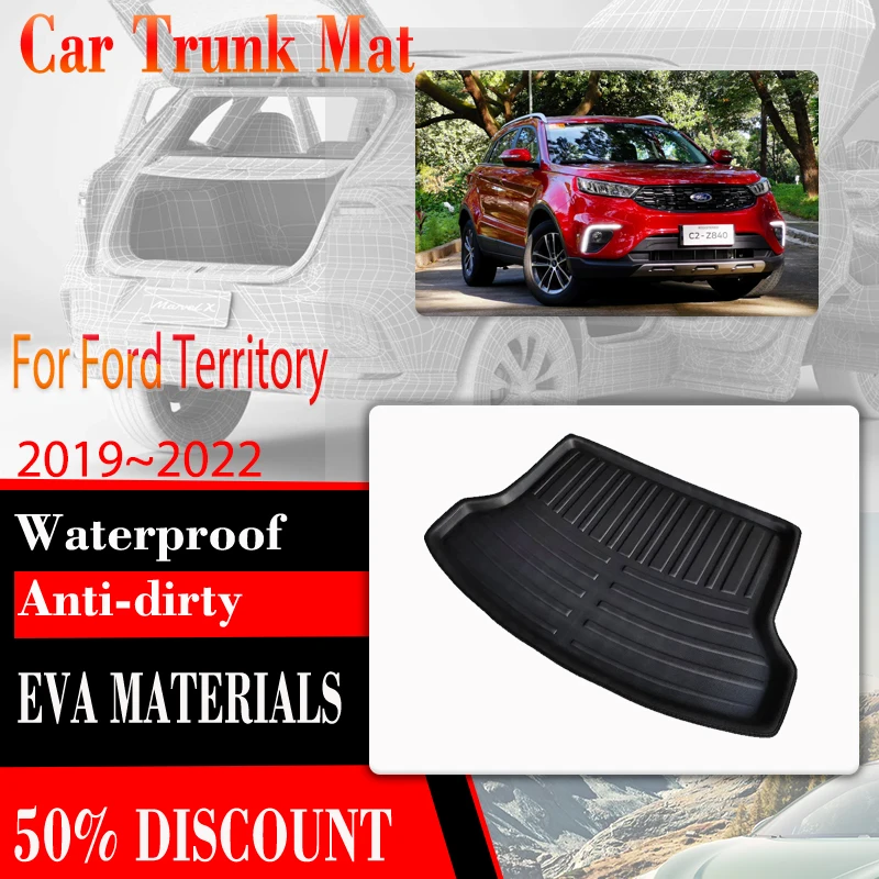 

Car Boot Mats For Ford Territory EV CX743 2019~2022 Waterproof Trunk Storage Pads Rear Trunk Mats Cargo Carpets Auto Accessories