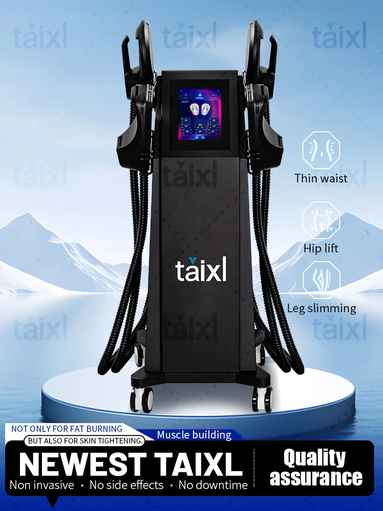 

Hi-EMT Body Sculpting & Fat Burning EMS Slimming Device |Beauty Equipment for Muscle Stimulation & Body Shaping 6500W RF Machine