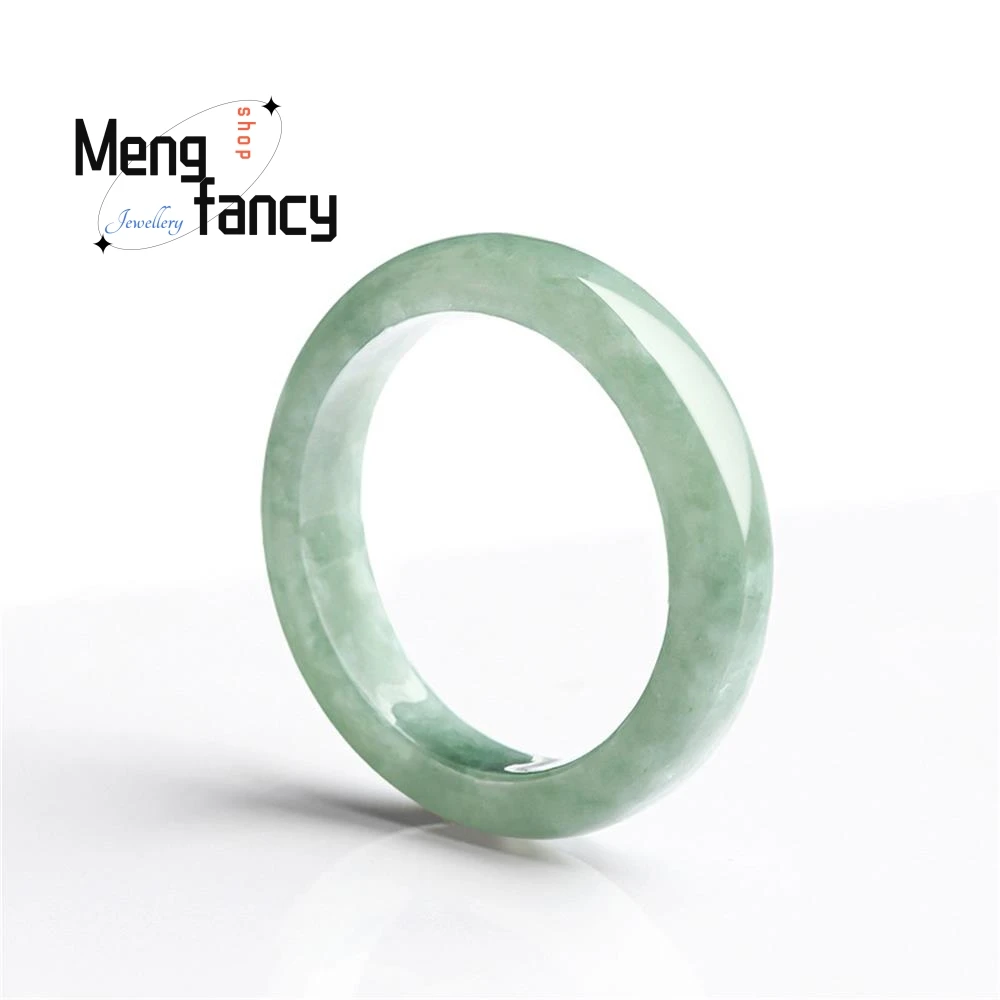 

Exquisite Natural High-grade Jadeite A-cargo Bean Seed Ring Men And Women Couples Ring Jade Finger Ring Hand Jewelry Sihui Jade